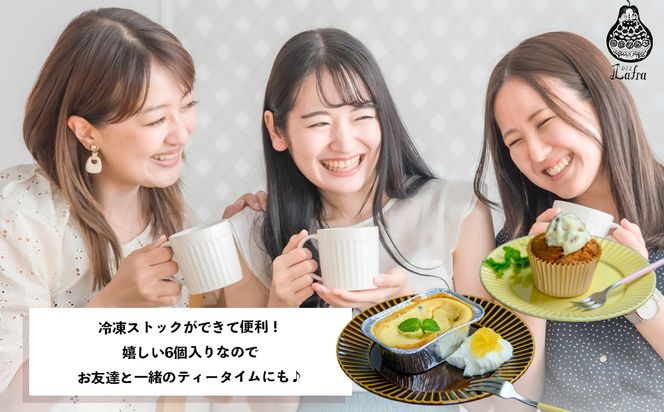 【おやつの実 Lafra】パッションフルーツチーズケーキ＆キャロットケーキ（6個入り）