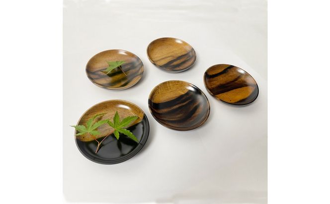 黒柿　豆皿　１枚　（9.5cm） 322032_BG041