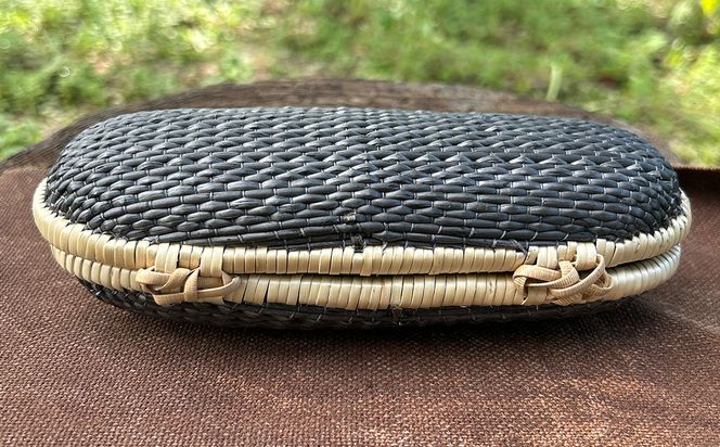 migiwa 月見草染めメガネケース / 伝統工芸品 行李編み メガネケース メガネ入れ 眼鏡 めがね 天然素材 高級 おしゃれ 和テイスト 大人 手作り ハンドメイド 日本製