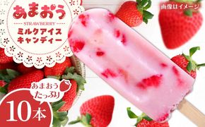 あまおう ミルク アイス キャンディ 10本 糸島市 / 磯本農園 TANNAL[ATB035]