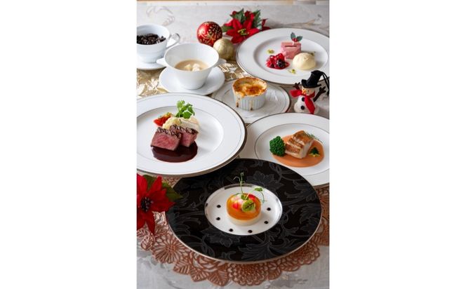 ホテルプラザ勝川『カフェレストラン ソレイユ』クリスマスディナー ペアご招待券☆Sonnet ～ソネット～ | ディナー Xmas クリスマス限定 ペアチケット 料理 食事券 ※2026年10月～発送