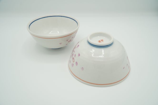 九谷焼 組飯碗・金彩桜 172111_CY2034