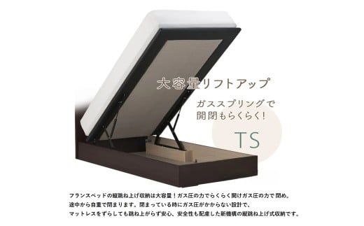 フランスベッド ファディア FAD-C1 TS（縦跳ね上げ収納260mm） M セミダブル