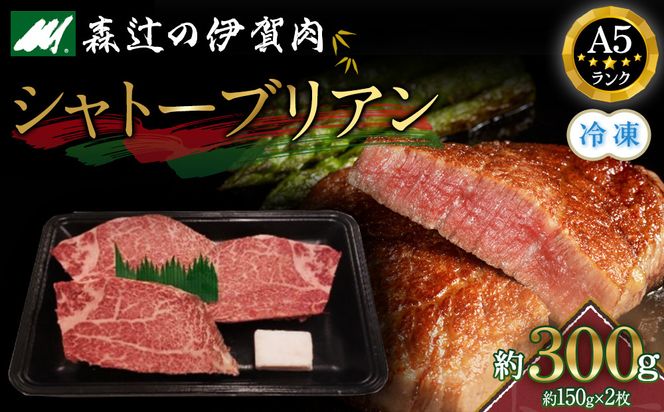 （冷凍）伊賀肉 森辻の伊賀牛A5　シャトーブリアン約150g×2枚 242161_CT005VC02