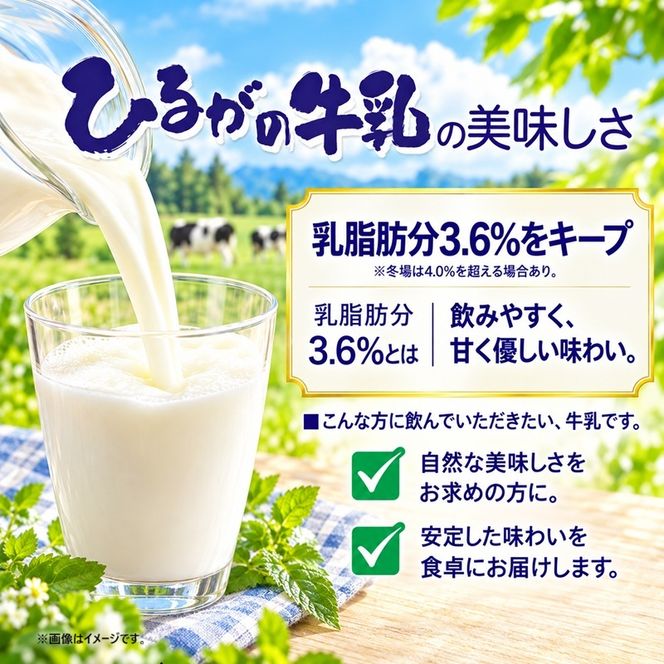 定期便 6ヵ月連続 全6回 ひるがの 牛乳 1000ml 5本セット 成分無調整 岐阜県産 生乳100％使用 種類別牛乳 産地指定 酪農家指定 ミルク 1リットル パック 送料無料 美濃酪連 岐阜県 美濃市