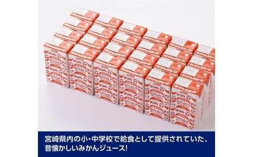 サンAみかんジュース100%　125ml紙パック×24本 【 ふるさと納税 飲料 オレンジ ジュース みかん ミカン 温州みかん 紙パック 送料無料 】 [C03025]