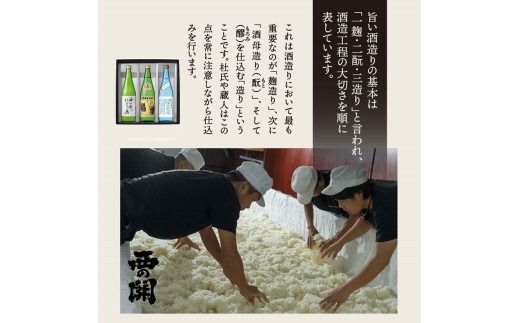 【期間限定】 西の関 日本酒 3種 飲みくらべ セット（ 夏季限定 ひや ・ にごり酒 ・ 特別本醸造くにさき ） 清酒 地酒 贈答 贈り物 プレゼント ギフト_2565R