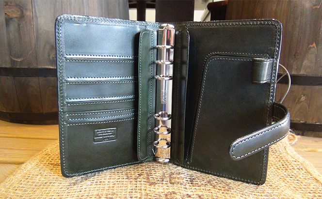 システム手帳 バイブルサイズ/キャメル・チョコ・ブラック・グリーン