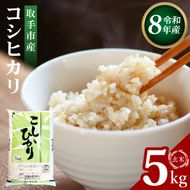 【先行予約】【9月中旬以降より順次発送】R8年産取手市産コシヒカリ 玄米5kg|お米 米 こしひかり コシヒカリ 玄米 茨城県 取手市（BS003-R8）