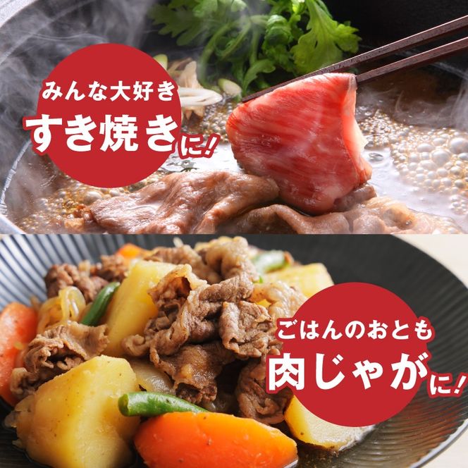 宮崎県産黒毛和牛肩ロースすき焼き用切落し3kgセット　K65_0001