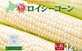【 2026年 発送 】 北海道産 とうもろこし 計12本 L-2L サイズ混合 ロイシーコーン 大きめ 旬 朝採り 新鮮 トウモロコシ 甘い 夏野菜 とうきび お取り寄せ 産地直送 野菜 しりべしや 送料無料 
