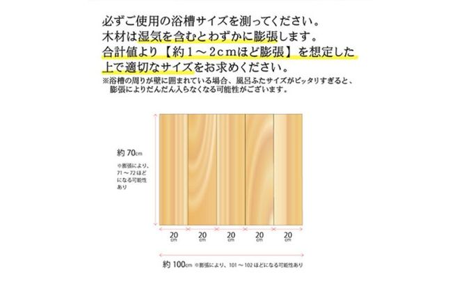風呂蓋 国産ひのき 風呂ふた 70×20×1.5cm 5枚セット お風呂のふた 抗菌性 耐久性 国産 ひのき 一枚板 贅沢 職人 リラックス 効果 自然 芳香剤 浴槽 着火剤 鹿沼市 栃木県 ※沖縄・離島への配送不可