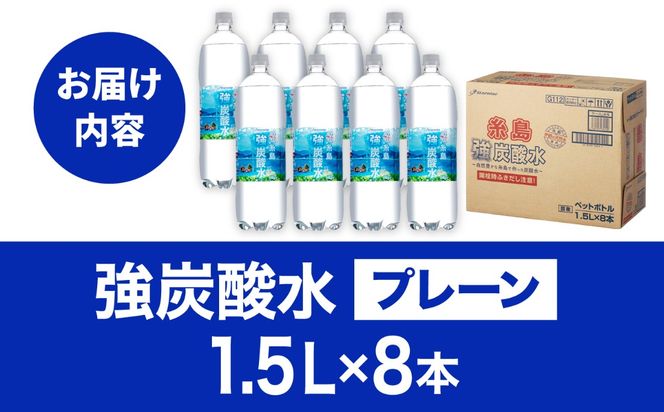 強炭酸水 1.5L×8本 糸島市 / スターナイン 炭酸水 大容量 [ARM001] 炭酸水 1.5 8本 送料無料 国産 炭酸 1500 常温 強炭酸 ペットボトル
