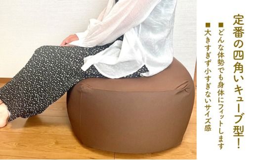 ビーズクッション しかくっしょんS 全2色 クッション くっしょん Sサイズ インテリア 椅子 イス 癒し ※沖縄・離島への配送不可