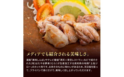【CF-R7hbk】HYM003　人気の鶏肉 高知県の地鶏「土佐ジロー」カット肉1kg 訳あり でない 肉 鶏肉 若鶏 国産 真空 冷凍 冷凍庫 鳥 鳥肉 鳥もも 鳥もも肉