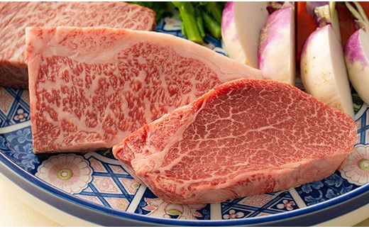 【寛閑観】近江牛豪華ステーキセット 580g（冷蔵）【FR24W1】