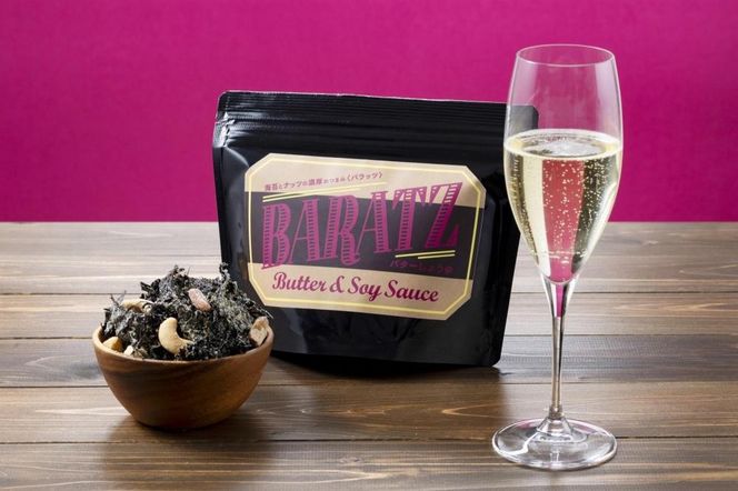 海苔とナッツの濃厚おつまみBARATZ（バラッツ） ガーリックペッパー・3種のチーズ・バターしょうゆ 各4個セット  【お菓子 スナック 菓子 おかし 食品 】 041009_BP007