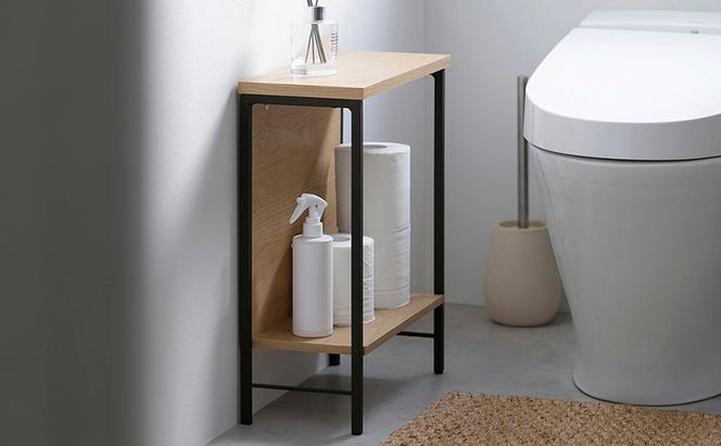 テーブル サイドテーブル HST-180 ナチュラル/ブラック アイリスオーヤマ ソファテーブル おしゃれ 北欧 スリム ナイトテーブル 木目調 スリム コンパクト 棚 デスクサイド ナチュラル 一人暮らし 新生活