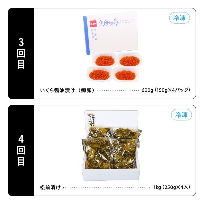 【毎月定期便】やまか　魚卵づくし便　全6回　 R001-040　