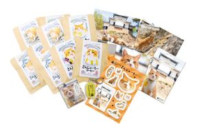 猫城主 さんじゅーろーグッズセット ドリップコーヒー 雑貨 猫グッズ オリジナルシール ポストカード キーホルダー 猫のパッケージ ブレンド モカ 