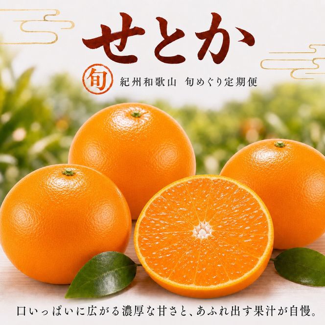 【3・7・11月 全3回】紀州和歌山産旬のフルーツセット（せとか・桃・富有柿） 定期便 【魚鶴】【UT72】 303446_XF91141