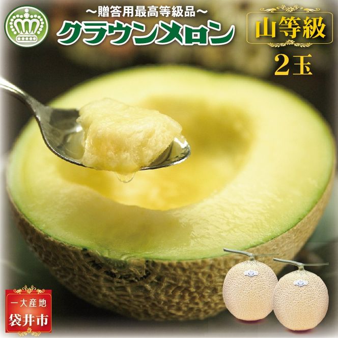 クラウンメロン（山等級）２玉入　 