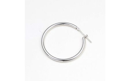 プラチナ900 　フープピアス　2×30　120318 SWAE026