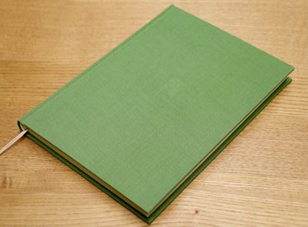 A5コトノハノート-谷川俊太郎-　『丁度その時』　草緑【012-99】｜A5ノート コトノハノート 谷川俊太郎 丁度その時 草緑 美篶堂 活版印刷 手製本 ノート 伊那市 長野県 ふるさと納税
