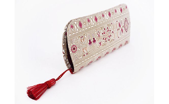 【文庫屋大関】メガネケース　アポロン＜ピンク＞【皮革工芸品】 ファッション小物 民芸品 