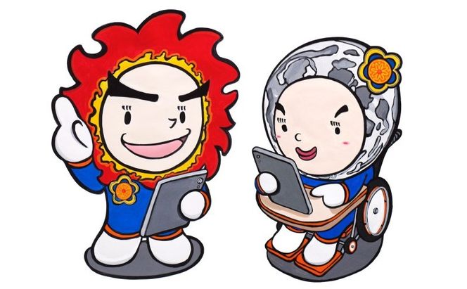 想いを象徴したマスコットキャラクターをデザインします（ペア・背景なし）