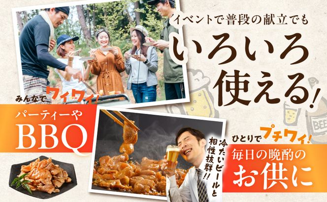 やみつき豚ホルモン!3kg!真空小分けパック!≪みやこんじょ特急便≫_LG8-3303-Q_(都城市) 国産豚 ホルモン 味付き 300g×10P 3kg 小分け 真空パック 豚肉