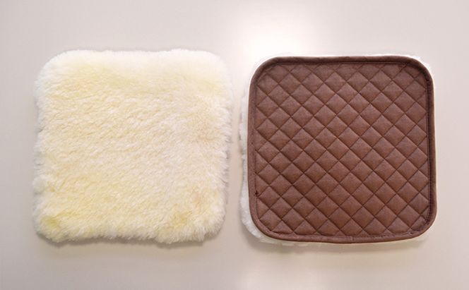 松尾めん羊牧場産　ラムムートン シートクッション2枚組