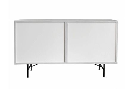 セロ 150サイドボード ライトグレイ【リビングボード サイドボード 紙漉き風模様 完成品 収納 家具】(H062274)