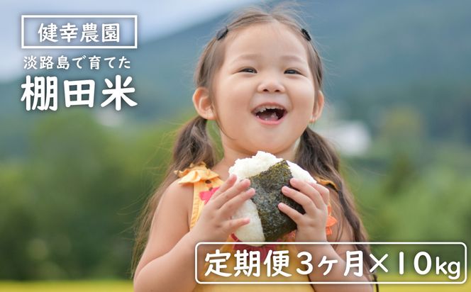【定期便】健幸農園の棚田米 10kg×3ヵ月セット 白米