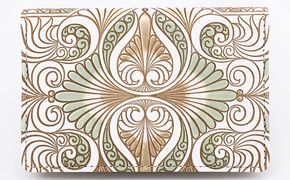 パスケース ロカイユ ペールカーキ 文庫屋大関 名刺入れ カードホルダー 名刺ケース 名刺ホルダー カード入れ 定期入れ 定期ケース 雑貨 生活雑貨 小物 革小物 革製品 本革 日用品 工芸品 東京 東京都 墨田区