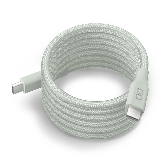 スパイラルケーブル CtoC 1m (カームブルー)｜Type-Cケーブル ケーブル 充電 iPhone スマホ スマートフォン iPad タブレット ノートPC [2540]