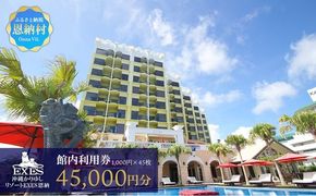 沖縄かりゆしリゾートEXES 館内利用券チケット 45,000円分（1,000円×45枚）