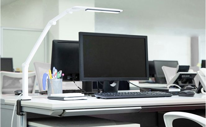 LEDデスクライト 701クランプタイプLDL-701CL-W アイリスオーヤマ オフィス機器 
