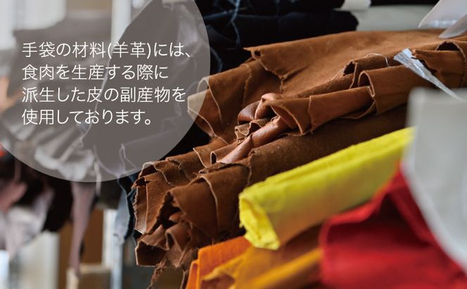 レディース イタリアンレザーグローブ ファッション 小物 イタリアンラムレザー ピケ縫い ラゲッジ 