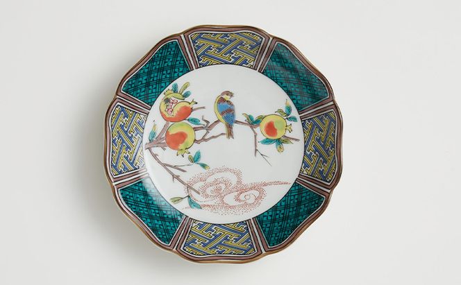 九谷焼　4.2号皿揃　花鳥絵変り（5枚セット） a01 民芸品 工芸品 お皿 豆皿 