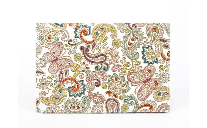 【文庫屋大関】パーソナルホルダー　ペイズリー【皮革工芸品】 民芸品 雑貨 日用品 文房具 革小物 革製品 ファイル ケース 