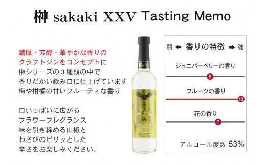 榊　sakaki　クラフトジン　3本セット　紀州熊野蒸溜所【prm012A】