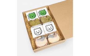 ねこラスク2袋＆ねこ茶スク2袋セット（1袋3枚入り）｜ふくしのおかし｜保護猫活動支援｜小田原市 142069_CV030