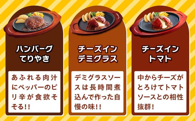 【全12回定期便】【福岡工場直送】ジョイフル ハンバーグ スペシャル 詰め合わせ 3種 30個セット 《築上町》【株式会社　ジョイフル】[ABAA044]