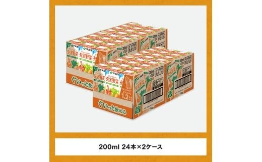 伊藤園 充実野菜 緑黄色野菜ミックス（紙パック）200ml×48本【6ヶ月定期便】 【 全6回 伊藤園 飲料類 野菜ジュース 野菜 ジュース ミックスジュース 飲みもの】 [D07322t6]