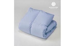【nishikawa/西川】羽毛ふとん/ジーリンホワイトグースダウン 90％ /シングル/配色ブルー【P263W】（滋賀県　近江八幡市）