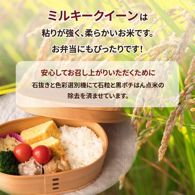 【先行予約】令和6年産 茨城県産　ミルキークイーン　精米 10kg (2kg×5袋) ｜ミルキークイーンは粘りが強くかつ柔らかいお米。 ※離島への配送不可　※2024年9月下旬～2025年8月上旬頃に順次発送予定