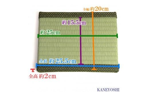 ミニたたみ（長角中） 畳 小型 花台 展示用畳 長方形 おしゃれ 長角 中 置物 小畳 いぐさ風 ミニ畳 置き イ草 H100-097