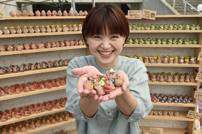 ＼小さな癒し♡益子焼あげあげはにわkid's ／ 益子焼 はにわ 5個セット｜土のめぐみ 益子焼 飾り 癒し はにわ kid's セット 置物 （DU001)