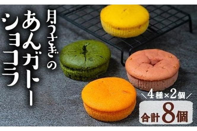 あんガトーショコラ (合計8個・4種各2個) 餡 ガトーショコラ スイーツ スウィーツ 菓子 焼き菓子 洋菓子 おやつ 詰め合わせ セット 個装 大分県 佐伯市【ER033】【(株)古川製菓】